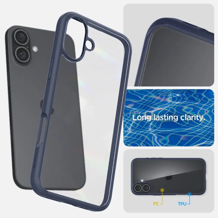 Spigen Ultra Hybrid MagSafe for iPhone 16 - Blue - Cell phone cases and covers<<<HurtelXML