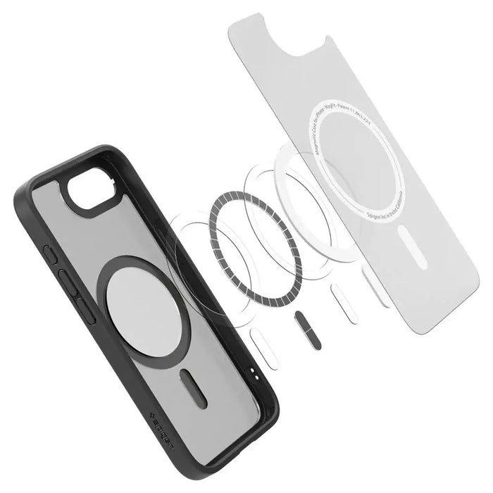 Spigen Ultra Hybrid MagSafe iPhone 16e Case - Black Translucent - Cell phone cases and covers<<<HurtelXML