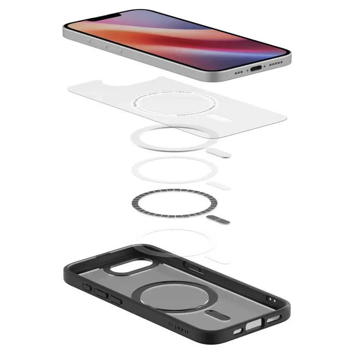 Spigen Ultra Hybrid MagSafe iPhone 16e Case - Black Translucent - Cell phone cases and covers<<<HurtelXML