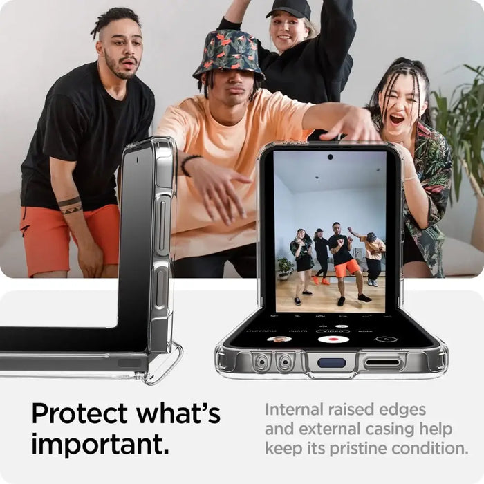 Spigen Ultra Hybrid Pro Case for Samsung Galaxy Z Flip 6 - Clear - Cell phone cases and covers<<<HurtelXML