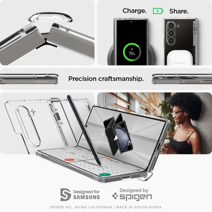 Spigen Ultra Hybrid Pro Case for Samsung Galaxy Z Fold 6 - Transparent - Cell phone cases and covers<<<HurtelXML