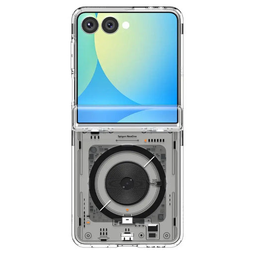 Spigen Ultra Hybrid Pro MagSafe Case for Samsung Galaxy Z Flip 7 Zero One - Transparent - Cell phone cases