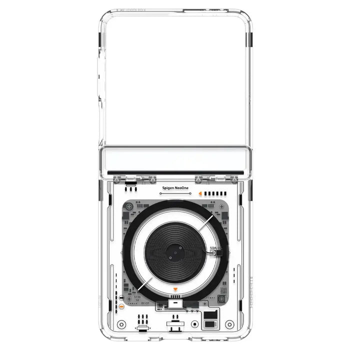 Spigen Ultra Hybrid Pro MagSafe Case for Samsung Galaxy Z Flip 7 Zero One - Transparent - Cell phone cases