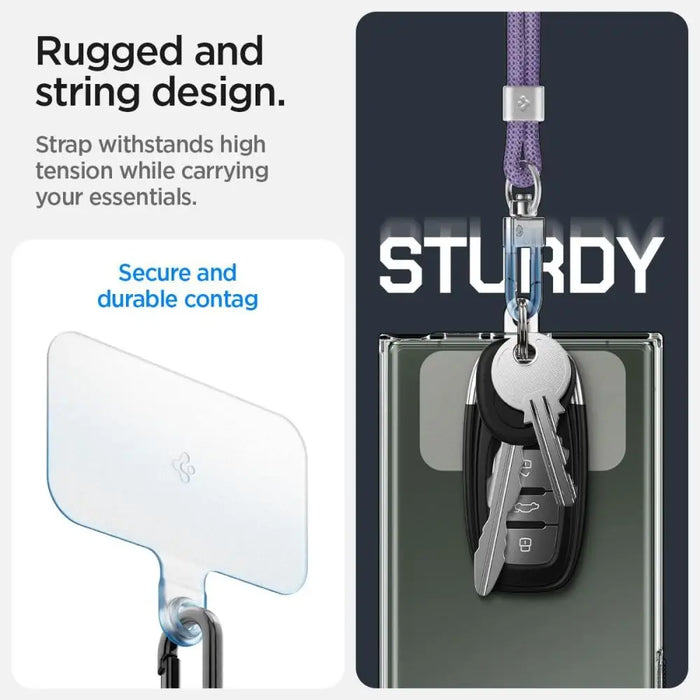 Spigen Universal Set Lanyard and Pendant - Purple - Other cell phone equipment<<<HurtelXML
