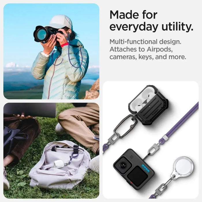 Spigen Universal Set Lanyard and Pendant - Purple - Other cell phone equipment<<<HurtelXML