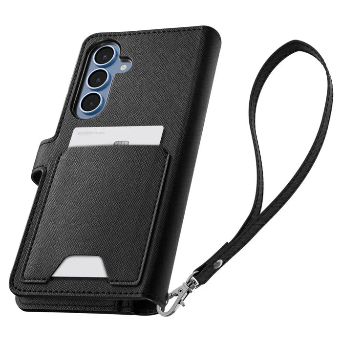 Spigen Wallet ’S’ Case for Samsung Galaxy S25+ - Black - Cell phone cases and covers<<<HurtelXML