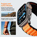 Spigen WBF1 Strap for Apple Watch 44 / 45 / 46 / 49 mm - Black and Orange - Other cell phone equipment<<<HurtelXML