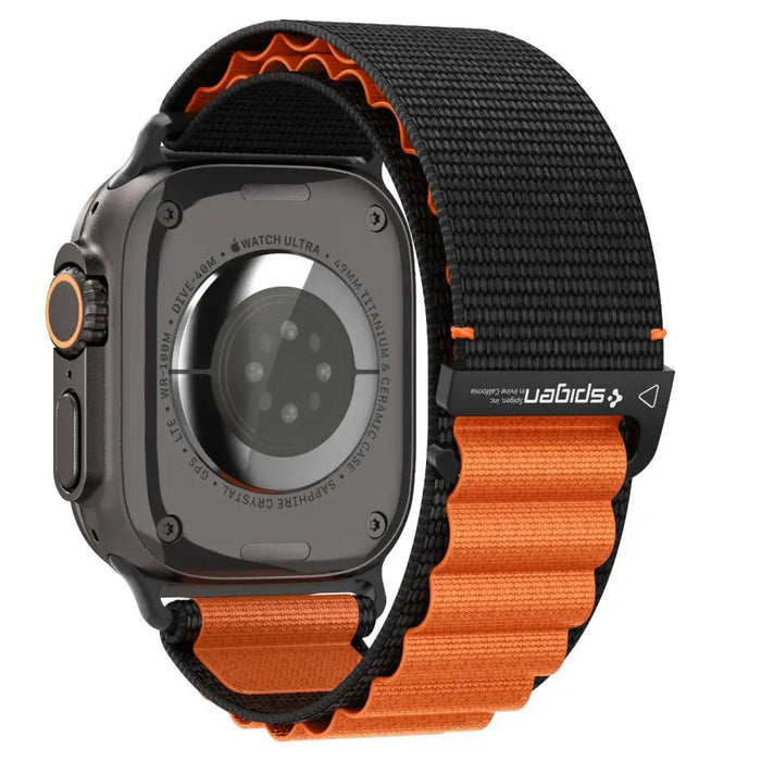 Spigen WBF1 Strap for Apple Watch 44 / 45 / 46 / 49 mm - Black and Orange - Other cell phone equipment<<<HurtelXML