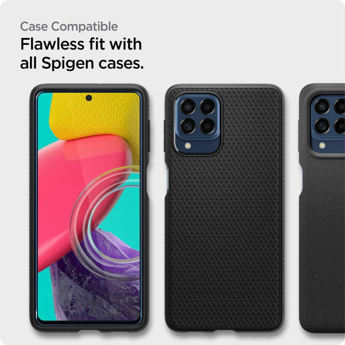 Spigen ALM Glass FC Tempered Glass for Samsung Galaxy M53 5G - Black