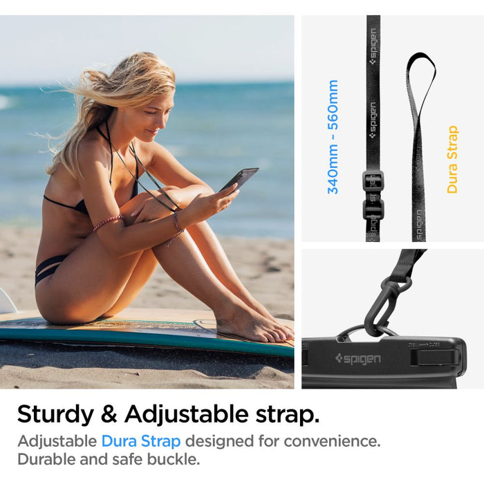 Spigen Spigen Aqua Shield A601 case waterproof IPX8 - black 2 pcs.