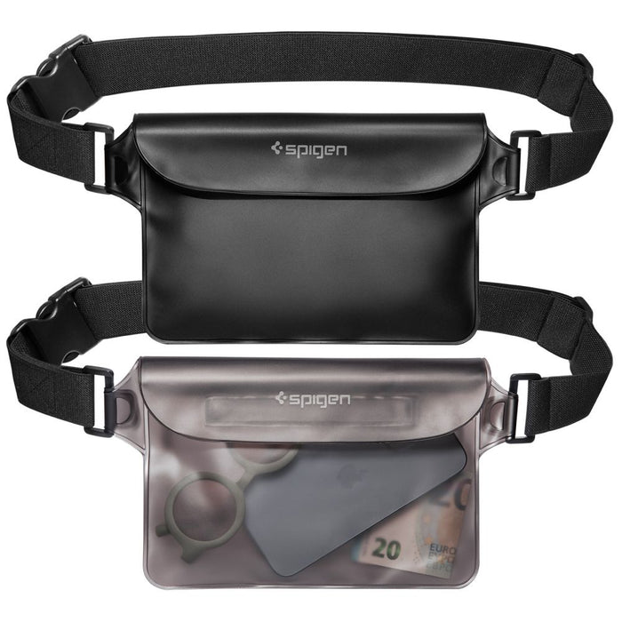 Spigen Aqua Shield A620 Waterproof Hip Bag IPX8 - Black 2 pcs.