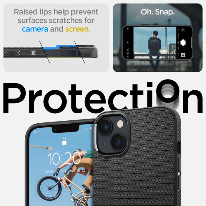 Spigen Liquid Air iPhone 14 Case - Matte Black