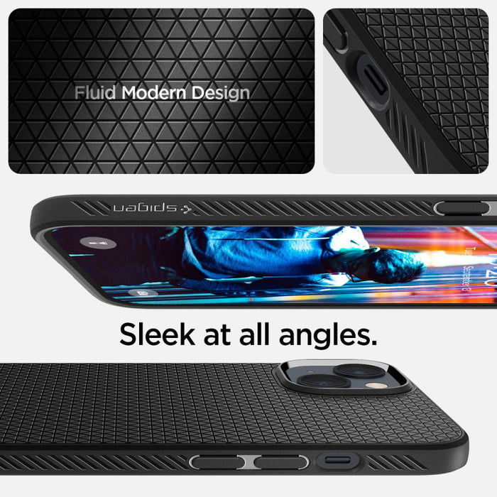 Spigen Liquid Air iPhone 14 Case - Matte Black