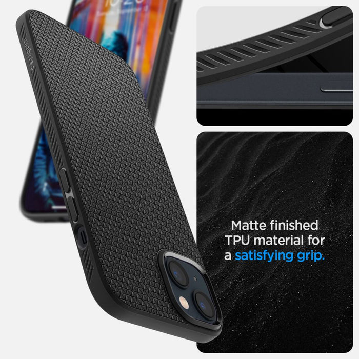 Spigen Liquid Air iPhone 14 Case - Matte Black