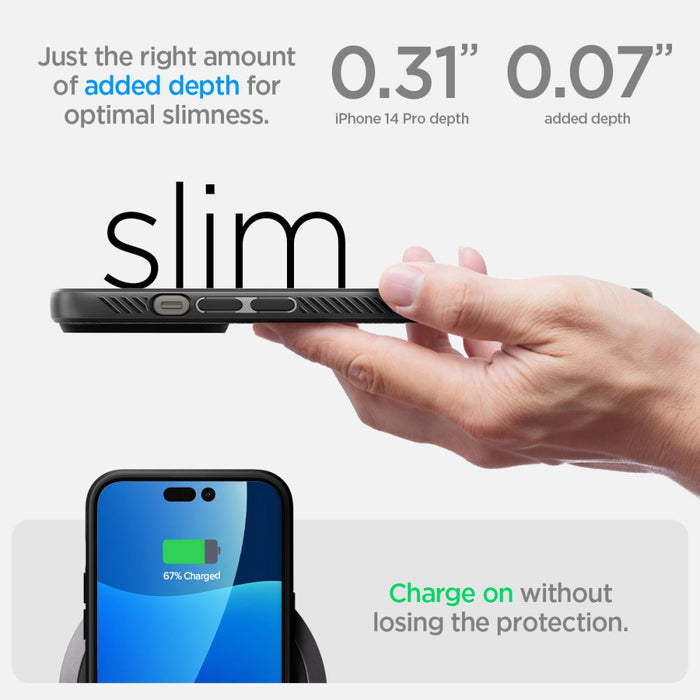 Spigen Liquid Air iPhone 14 Pro Case - Matte Black