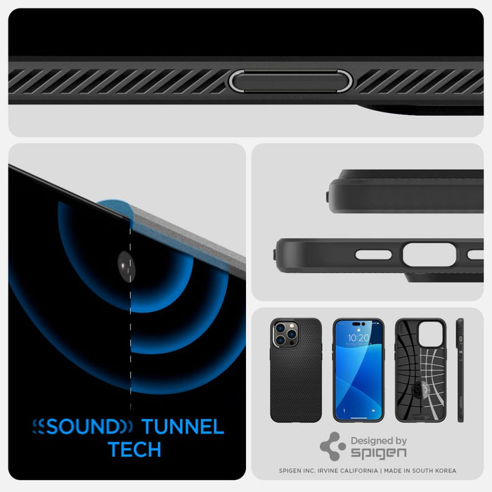 Spigen Liquid Air iPhone 14 Pro Case - Matte Black