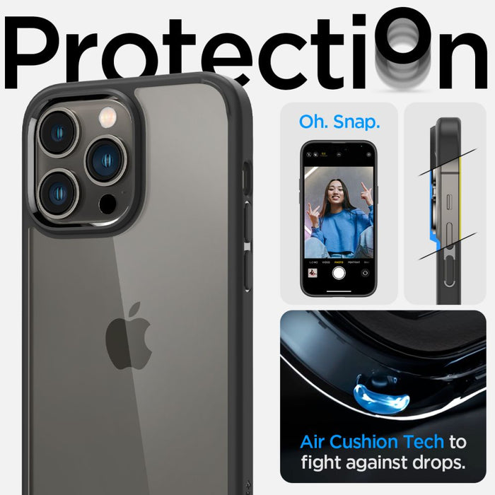 Spigen Ultra Hybrid iPhone 14 Pro Case - Matte Black