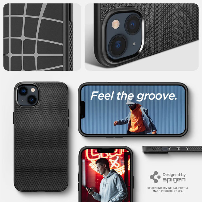Spigen Liquid Air Case for iPhone 14 Plus - Matte Black