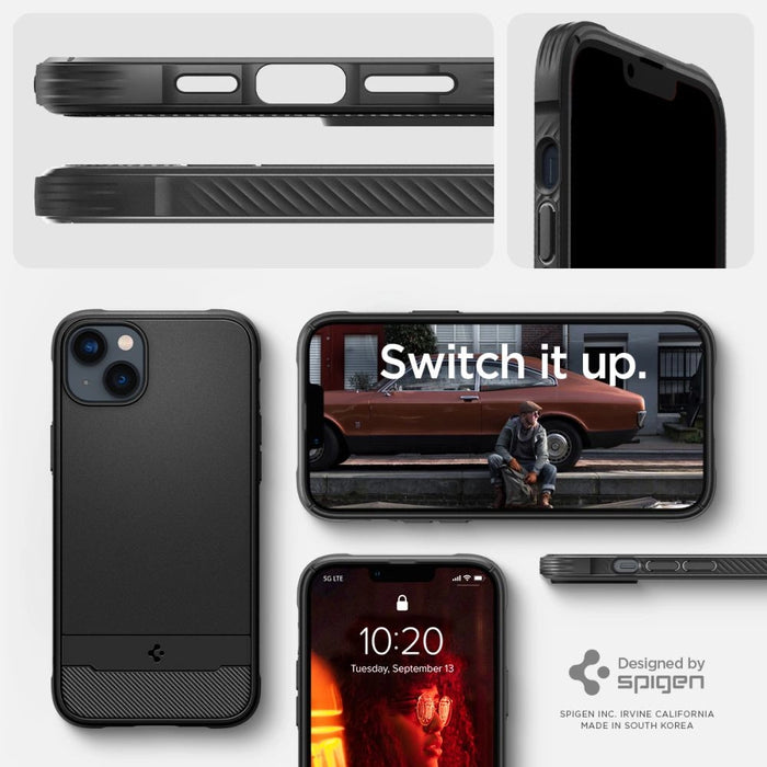 Spigen Rugged Armor Mag Case with MagSafe for iPhone 14 Plus - Matte Black