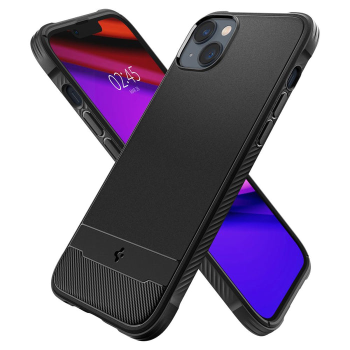 Spigen Rugged Armor Mag Case with MagSafe for iPhone 14 - Matte Black