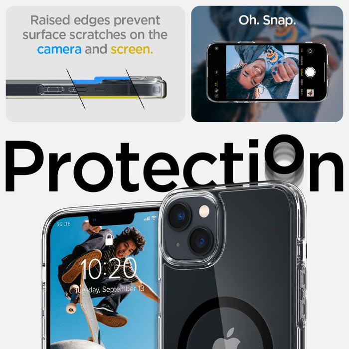 Spigen Ultra Hybrid Mag Case with MagSafe for iPhone 14 Plus - Clear Black