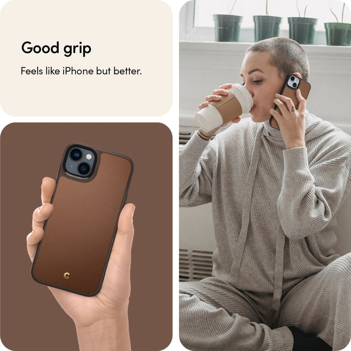 Spigen Cyrill Kajuk Mag Case with MagSafe for iPhone 14 Plus - Brown