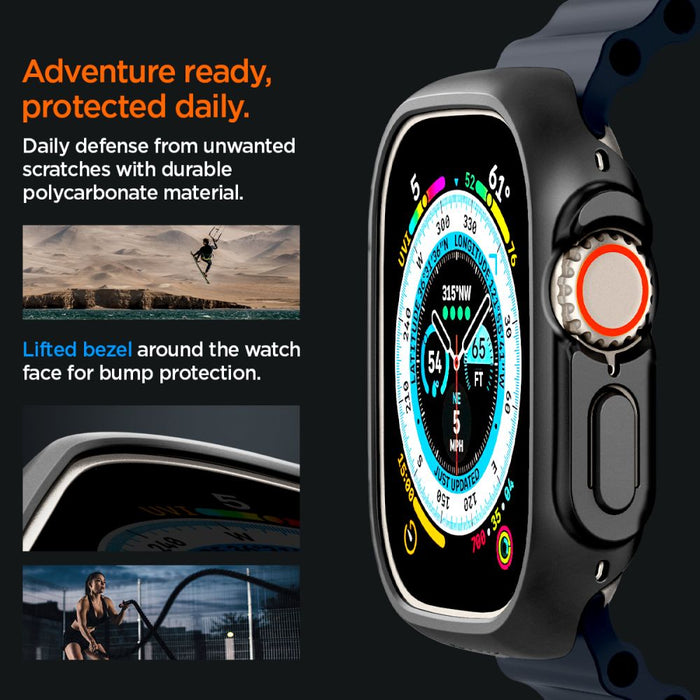Spigen Thin Fit Case for Apple Watch Ultra (49mm) - Black