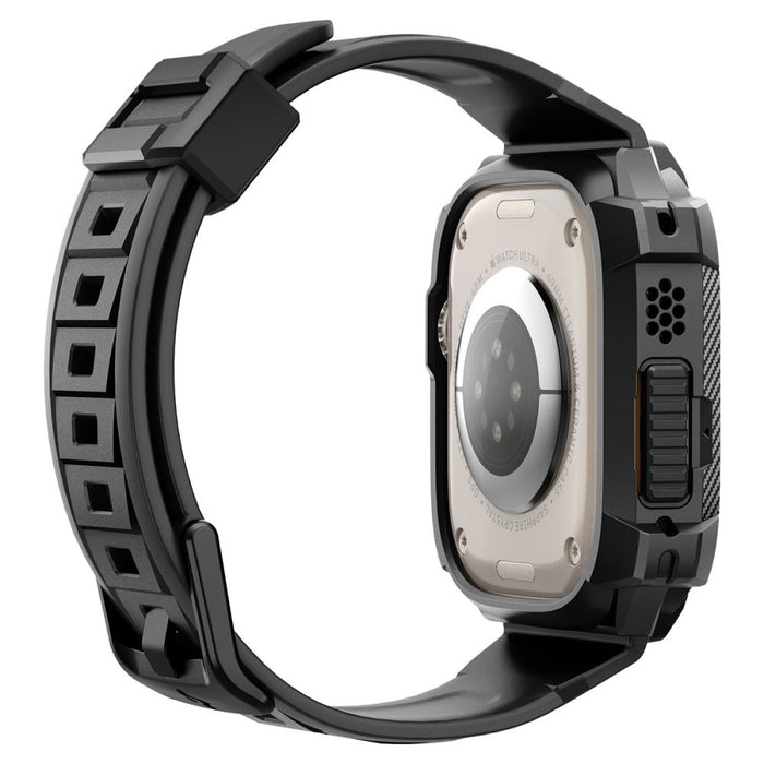 Spigen Rugged Armor Pro Apple Watch Ultra (49mm) Strap Case - Black