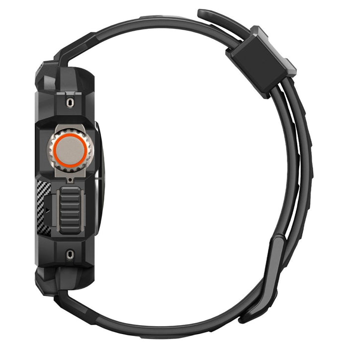 Spigen Rugged Armor Pro Apple Watch Ultra (49mm) Strap Case - Black