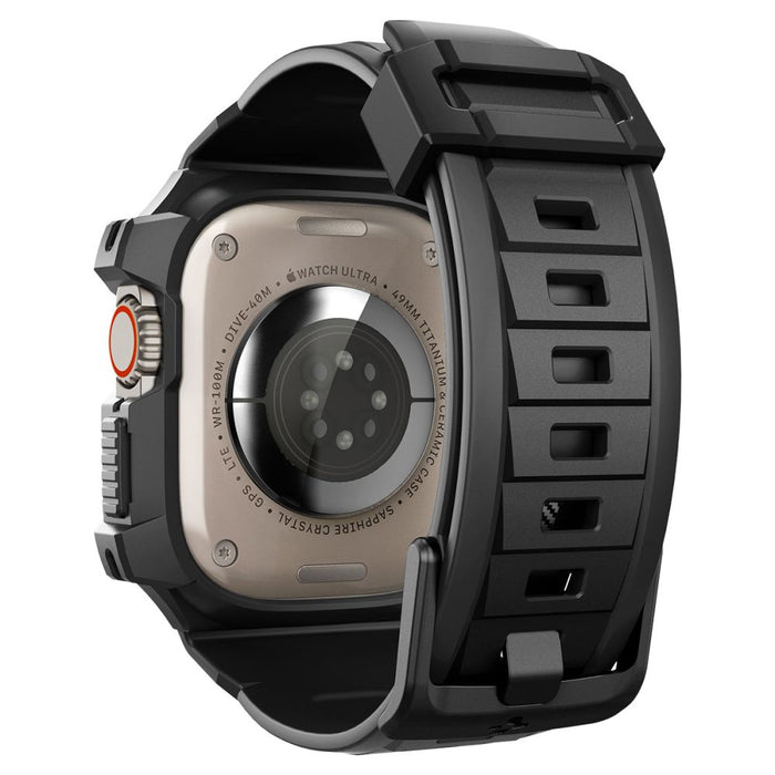 Spigen Rugged Armor Pro Apple Watch Ultra (49mm) Strap Case - Black