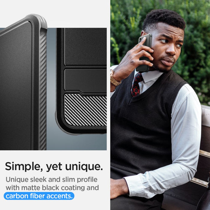 Spigen Rugged Armor Case for Samsung Galaxy S23 - Matte Black
