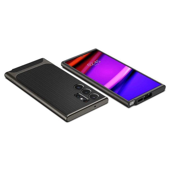 Spigen Neo Hybrid Case for Samsung Galaxy S23 Ultra - Metallic Gray