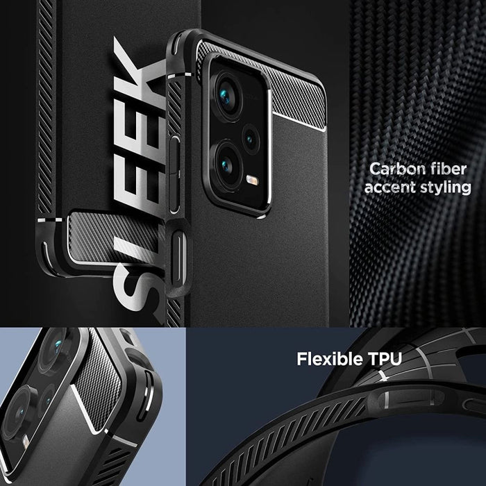Spigen Rugged Armor case for Xiaomi Redmi Note 12 Pro+ 5G - matte black