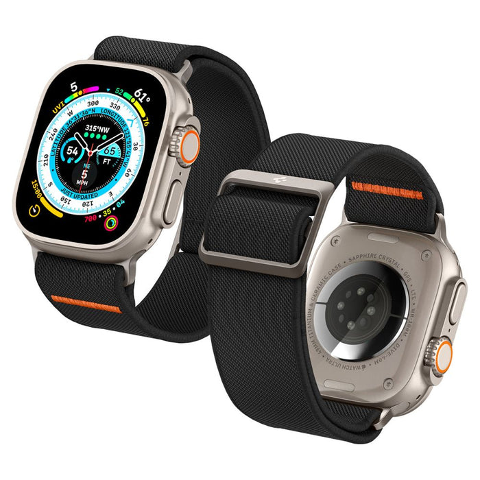 Spigen Fit Lite Ultra Strap for Apple Watch 4/5/6/7/8/9/SE/Ultra (42/44/45/49 mm) - Black