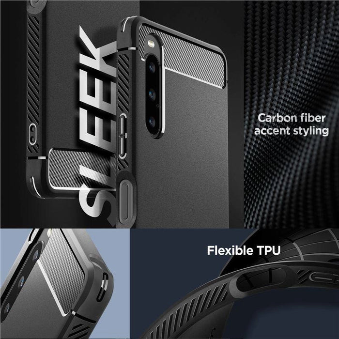 Spigen Rugged Armor Case for Sony Xperia 10 V - Matte Black