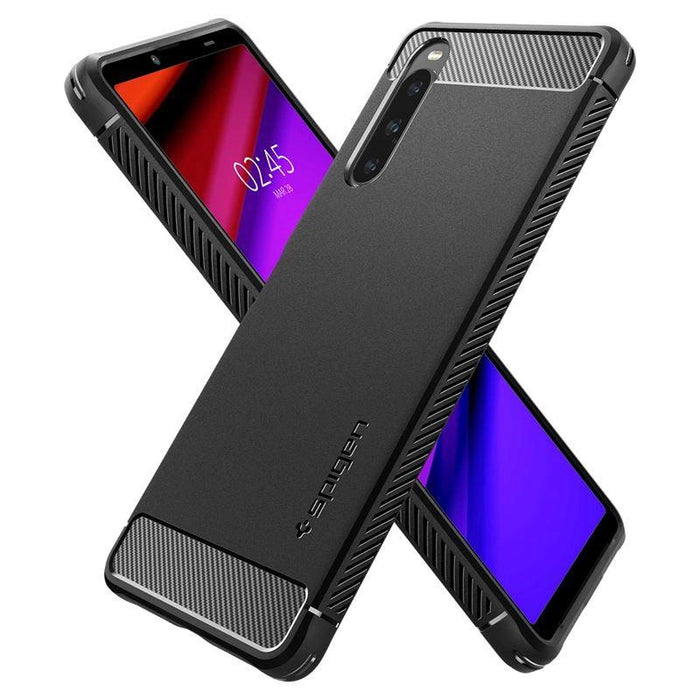 Spigen Rugged Armor Case for Sony Xperia 10 V - Matte Black