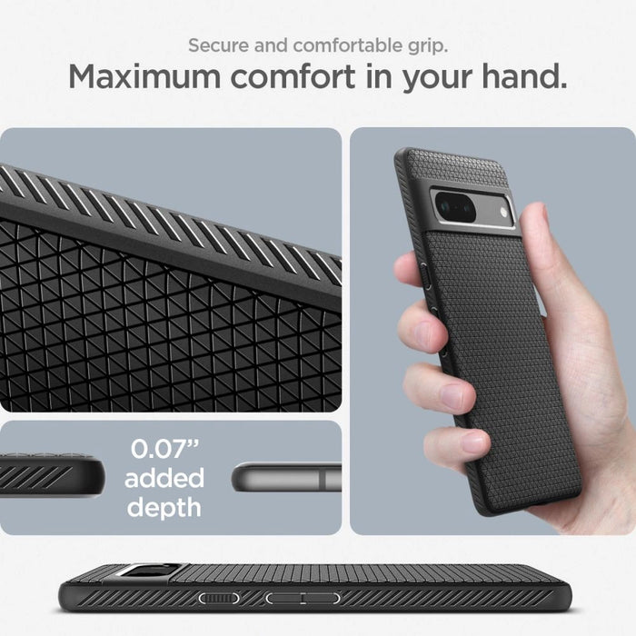 Spigen Liquid Air Case for Google Pixel 7A - Matte Black