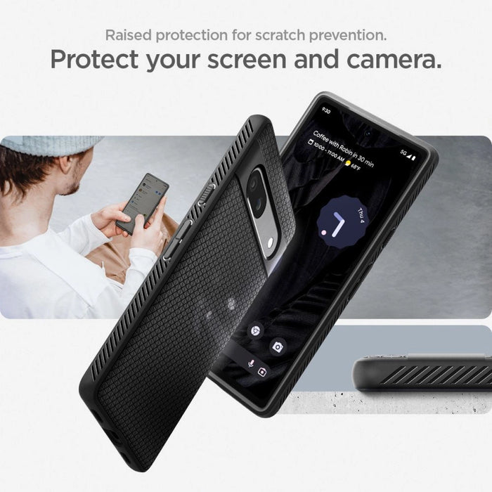 Spigen Liquid Air Case for Google Pixel 7A - Matte Black