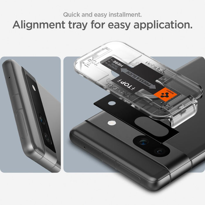 Spigen Glas.tR EZ Fit Optik Camera Protector for Google Pixel 7A - Black 2 pcs.