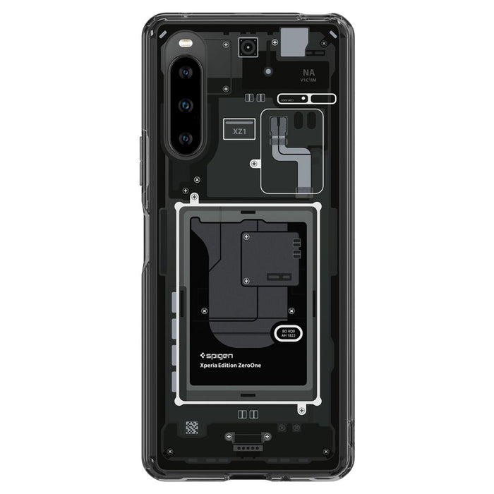 Spigen Ultra Hybrid Case for Sony Xperia 10 V - Dark Gray (Zero One Pattern)