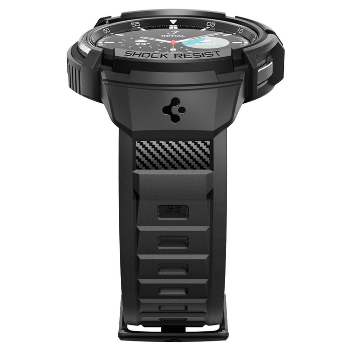 Spigen Rugged Armor Pro Case with Strap for Samsung Galaxy Watch 6 Classic (47mm) - Black