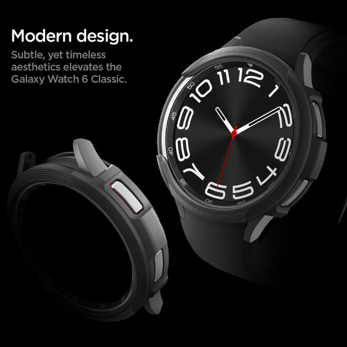 Spigen Liquid Air Case for Samsung Galaxy Watch 6 Classic (47mm) - Matte Black