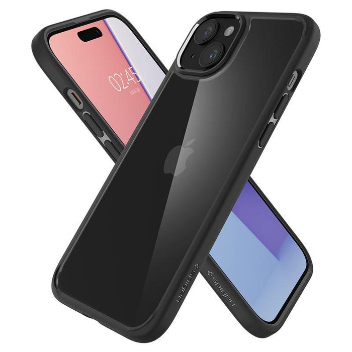 Spigen Crystal Hybrid iPhone 15 Plus Case - Clear Black