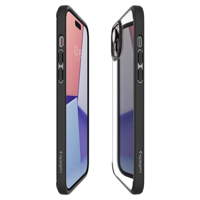Spigen Crystal Hybrid iPhone 15 Plus Case - Clear Black