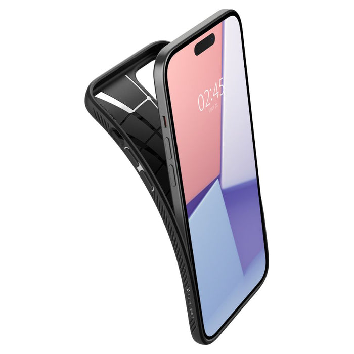 Spigen Liquid Air Case for iPhone 15 Plus - Matte Black
