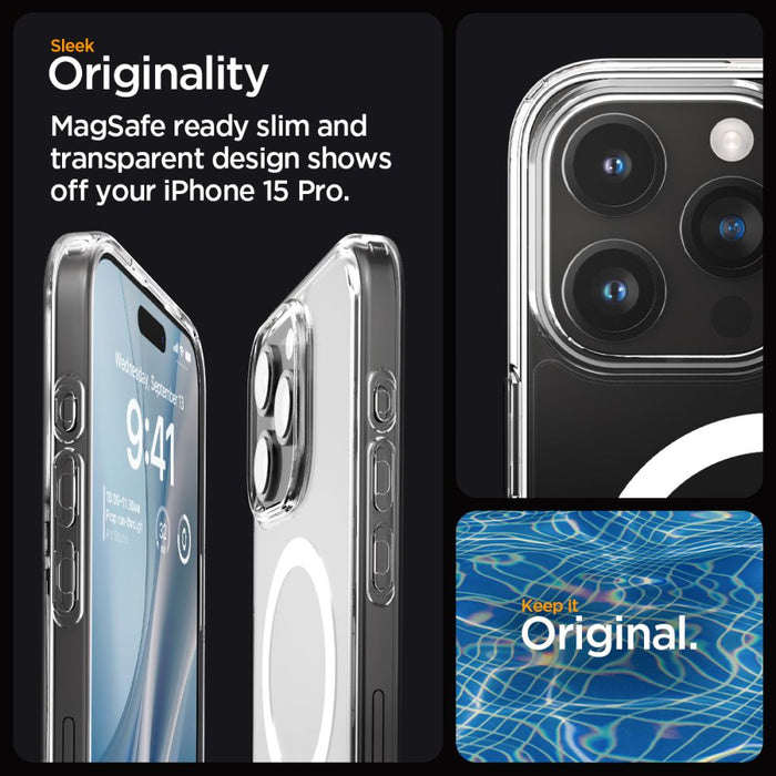 Spigen Ultra Hybrid Mag Case with MagSafe for iPhone 15 Pro - White