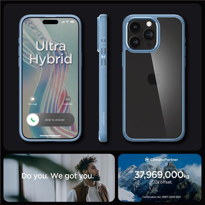 Spigen Ultra Hybrid iPhone 15 Pro Max Case - Light Blue