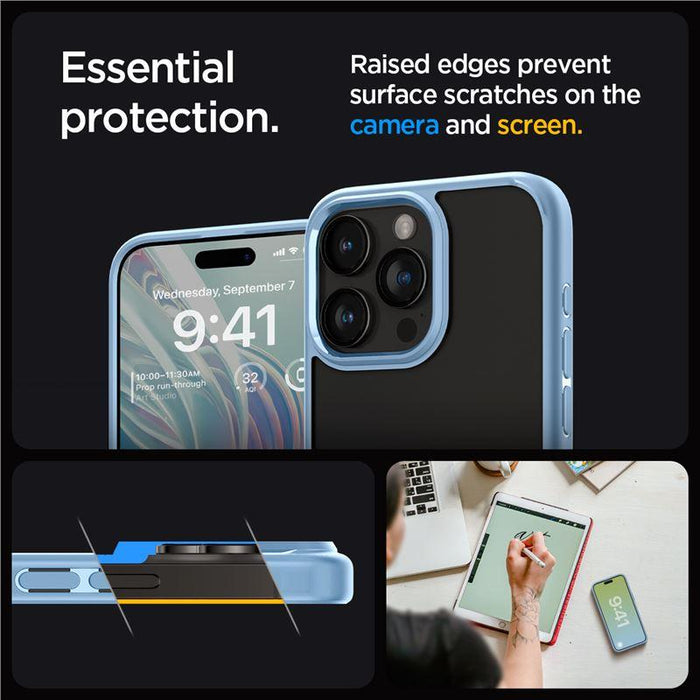 Spigen Ultra Hybrid iPhone 15 Pro Max Case - Light Blue