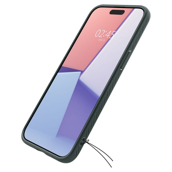 Spigen Liquid Air iPhone 15 Pro Max Case - Dark Green