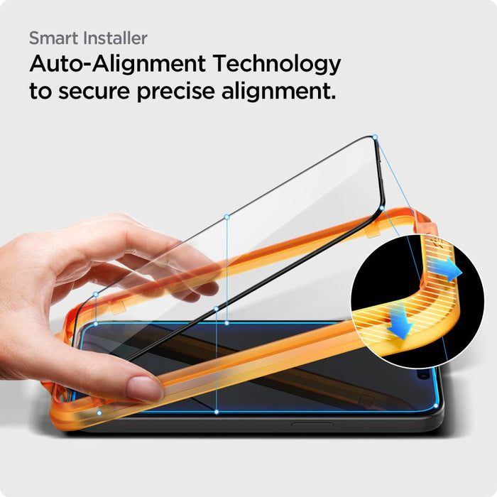Spigen ALM Glass FC tempered glass for iPhone 15 Plus - black 2 pcs.